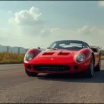 Classic Ferrari Red Race Car