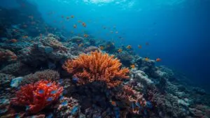 Colorful Coral Reef Underwater Ocean Life