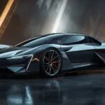 Concept Car with Futuristic Design