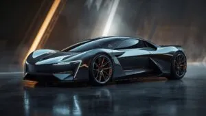 Concept Car with Futuristic Design