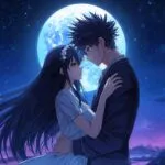 Couple Holding Hands Under Moonlight