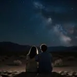 Couple Watching Stars in the Desert