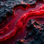 Crimson River Flow Texture