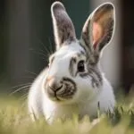 Cute Bunny Rabbit Peeking Out