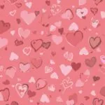 Cute Heart Pattern Simple Seamless Background