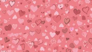 Cute Heart Pattern Simple Seamless Background