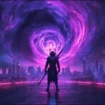 Cyber Ronin in Neon Tempest