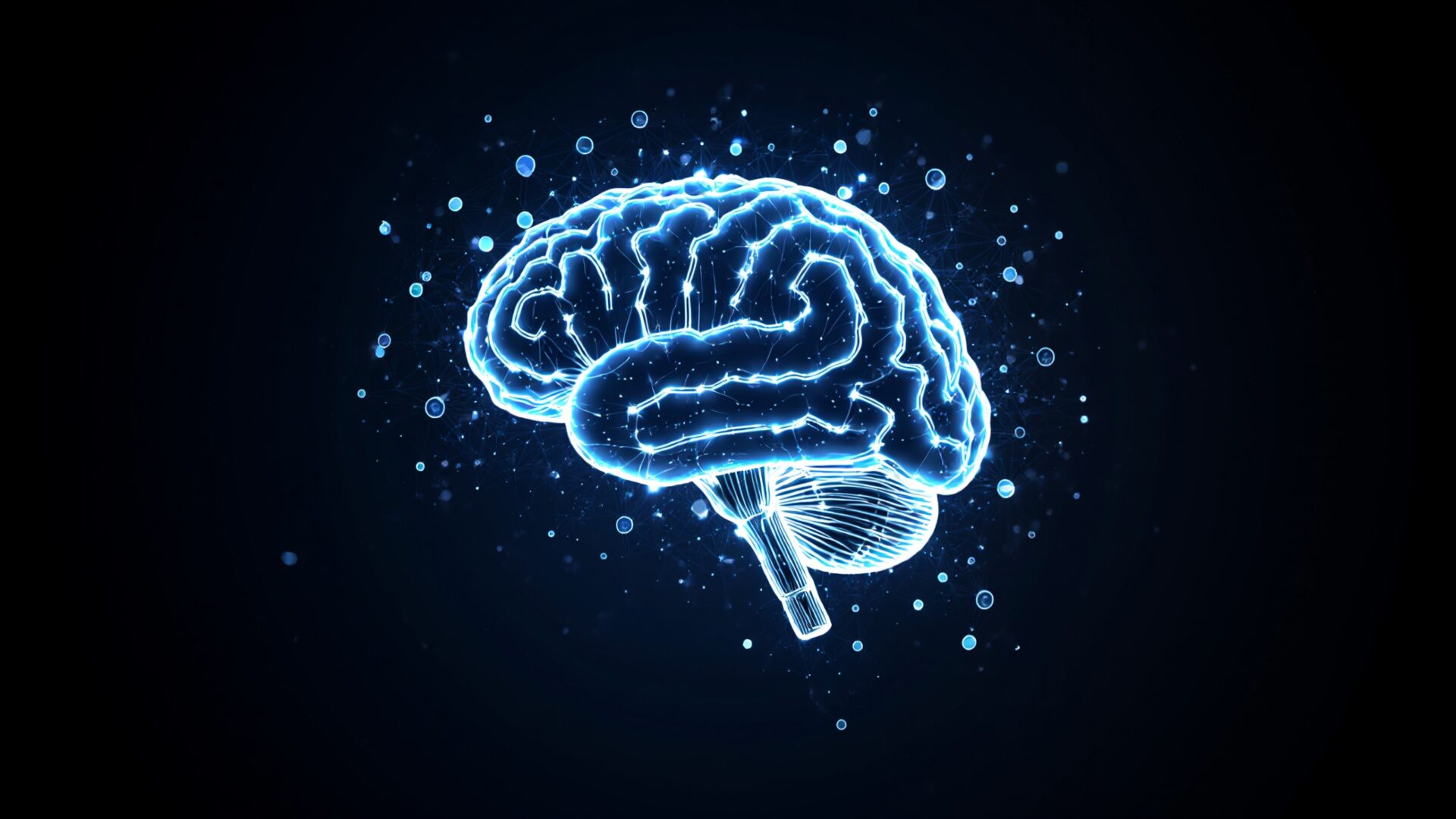 cybernetic abstract brain neural network wallpaper, space & science, abstract, ai, brain, cybernetic, neural network, science, technology, desktop, mobile, background