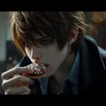 Death Note L Eating Sweets Portrait