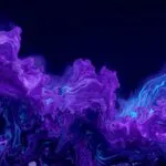 Deep Purple and Cyan Fluid Dynamics
