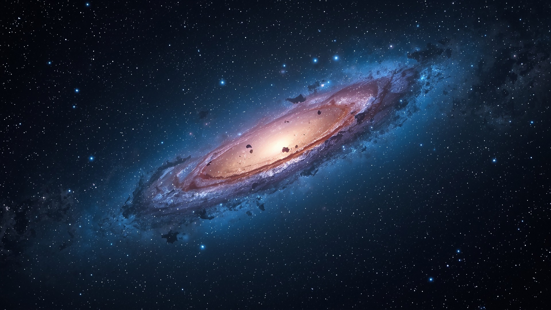 deep space galaxy nebulae starfield wallpaper, space & science, astronomy, cosmic, deep space, galaxy, nebulae, science, starfield, desktop, mobile, background