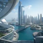 Dubai Marina Futuristic Modern Architecture