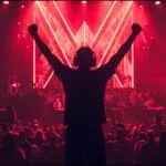 Esports Player Silhouette Victory Pose