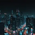 Eternal Night Cityscape Art