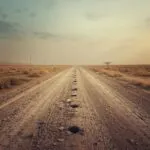 Faded Footsteps on Dusty Floor