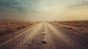 Faded Footsteps on Dusty Floor