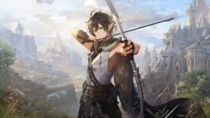 Fantasy Archer with Silver Bow