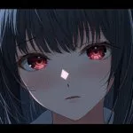 Female Manga Character Emotional Portrait Close Up