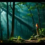 Forest Nymph Luminous Glade Scene