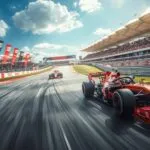 Formula 1 Car Speed Blur on the Race Track