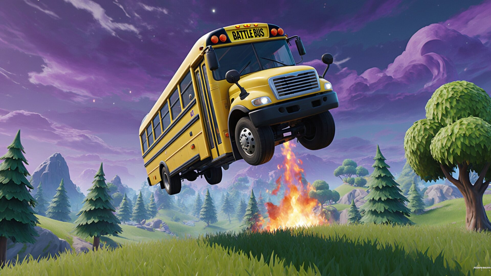 fortnite victory royale battle bus drop wallpaper, gaming & esports, battle bus, battle royale, colorful, fortnite, icon, victory royale, desktop, mobile, background