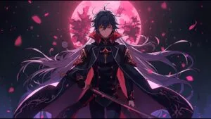 Genshin Impact Wanderer Scaramouche Minimalist