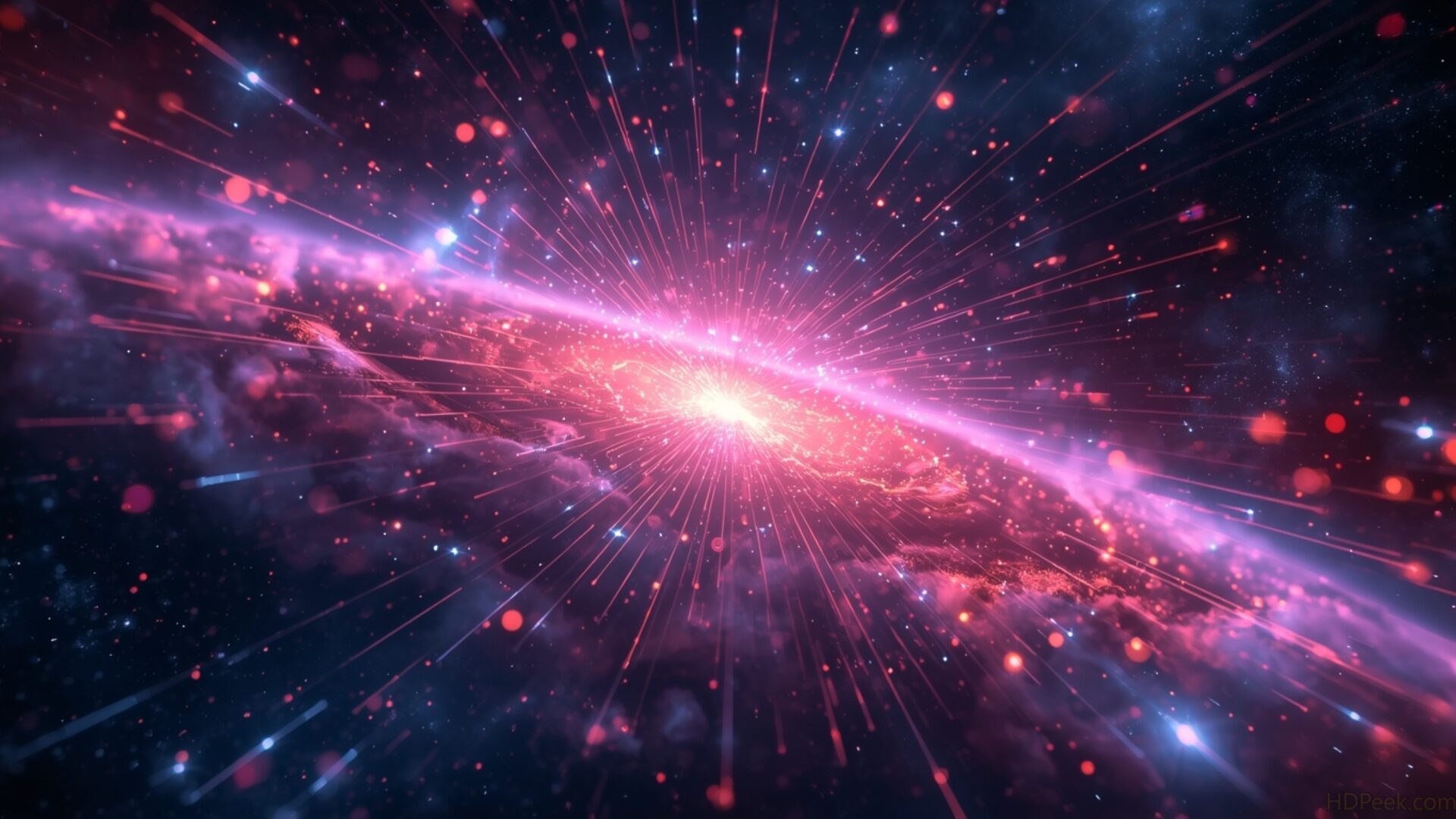 glowing quantum physics particle trails wallpaper, space & science, abstract, glowing, particle, quantum physics, science, trails, desktop, mobile, background