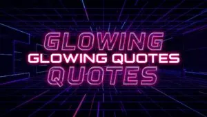 Glowing Quotes in Cyber Grid
