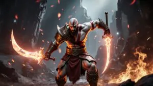 God of War Kratos Blades of Chaos Rage