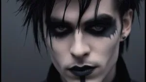 Gothic Guy Makeup Dark Aesthetic Portrait