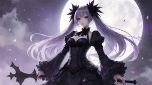 Gothic Lolita Character Design Full Page Spread