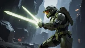 Halo Master Chief Energy Sword Duel