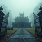 Haunted Mansion Gates Graveyard Fog