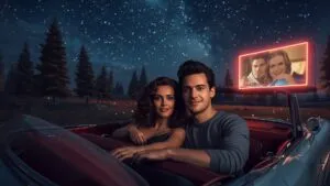 Holding Hands at the Drive-In