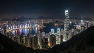 Hong Kong Victoria Peak Skyline
