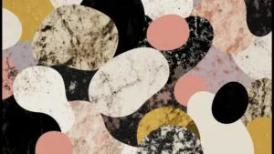 Irregular Shapes Abstract Collage Art