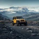 Jeep Overlanding on a Dusty Mountain Pass