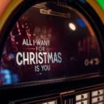 Jukebox Screen Showing “All I Want For Christmas Is You”