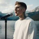 Justin Bieber Singing by Lake