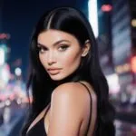 Kylie Jenner AI Glam in City Night