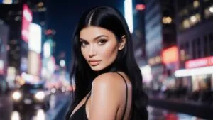 Kylie Jenner AI Glam in City Night