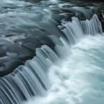Long Exposure Waterfall River Flow Motion Blur