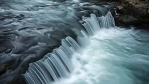 Long Exposure Waterfall River Flow Motion Blur