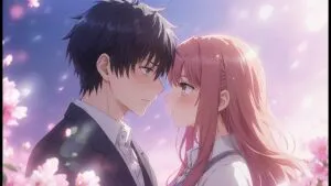 Manga Couple Romantic Moment Confession Scene