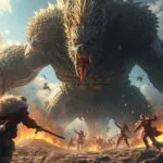 Manga Monster Giant Creature Epic Battle