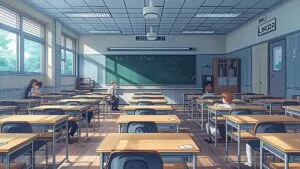 Manga Slice Of Life School Scene Peaceful