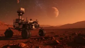 Mars Rover Expedition Red Planet Surface