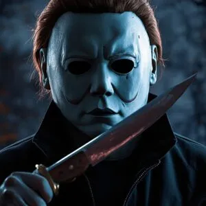 Michael Myers Mask Knife Halloween Night
