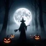 Midnight Forest Witch Silhouette