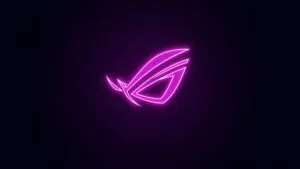 Minimalist Neon Gaming Logo Background